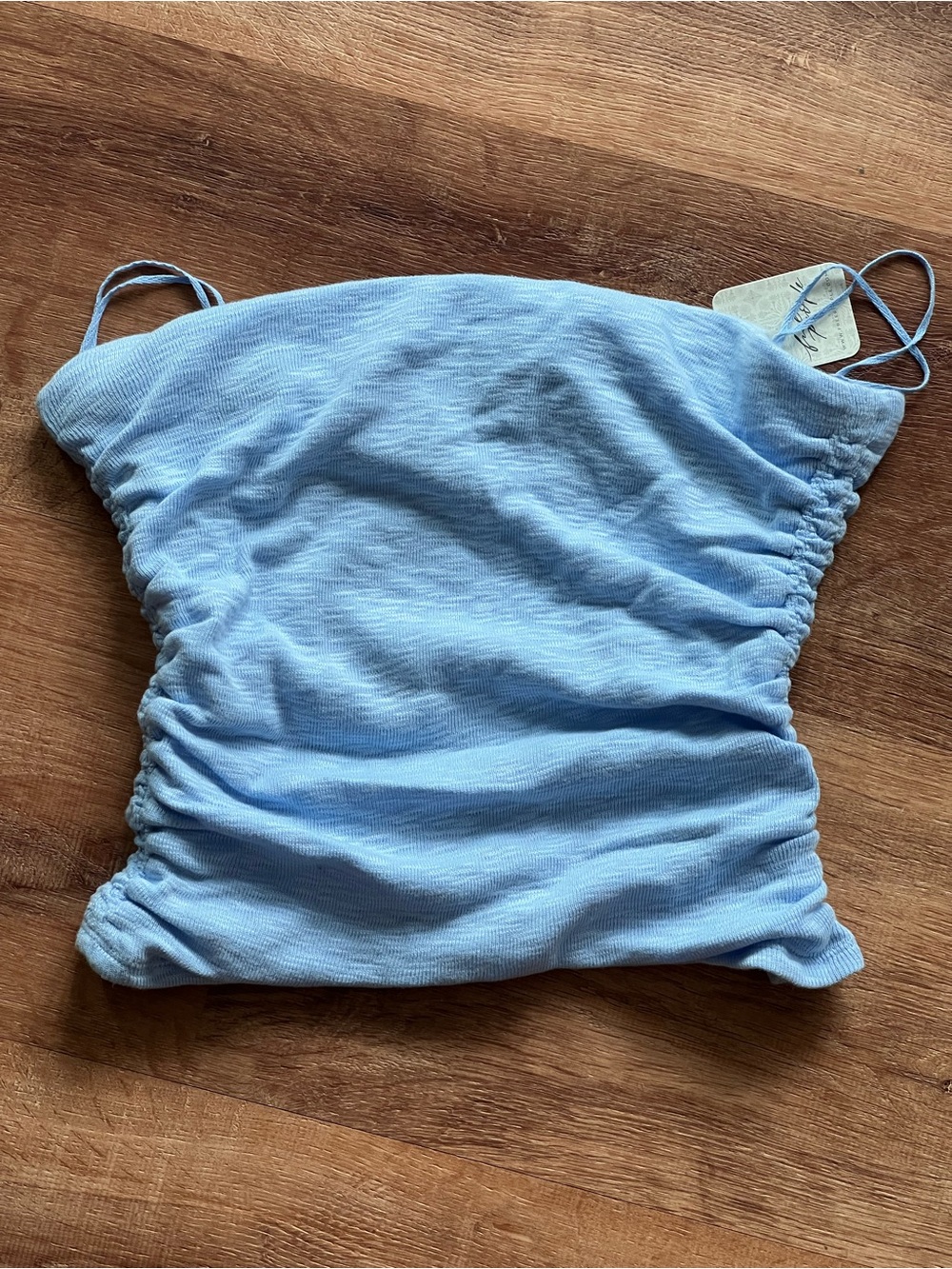 Free People Boulevard Tube Top Size XL NWT RT $38 Blue Vista